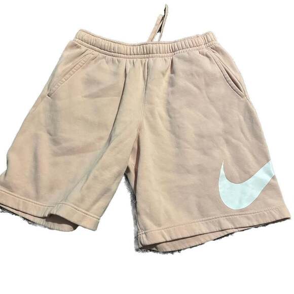 Nike Pants - Nike athletic streetwear soft pink terry shorts with active drawstring-M